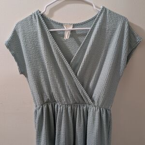 Caution To The Wind Textured Knit in Soft Green